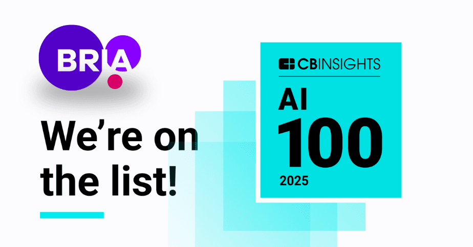 Bria Named to "100 Most Innovative AI Startups" by CB Insights