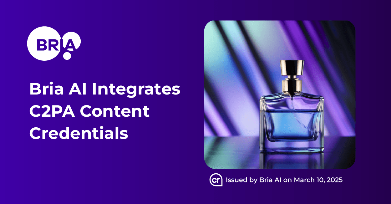 Bria AI Integrates C2PA Content Credentials: Empowering Transparency in AI-Generated Content