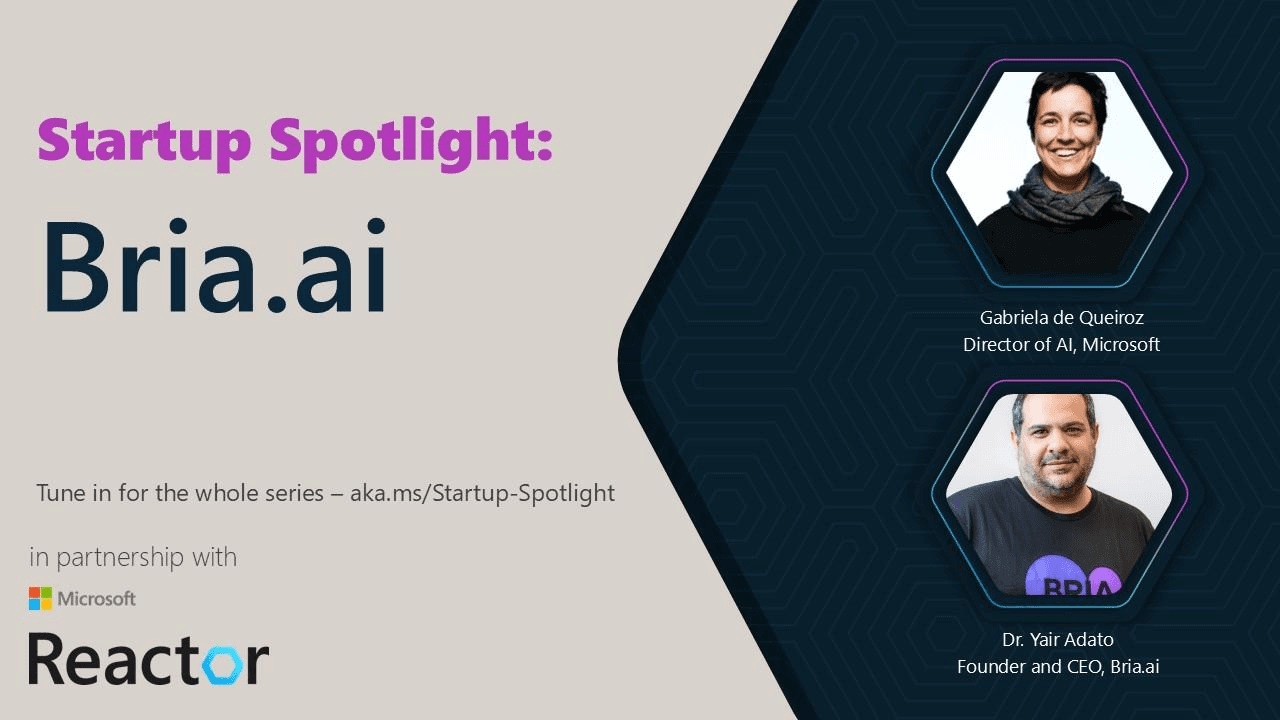 Join Bria AIโs Yair Adato at Microsoft Reactor! ๐