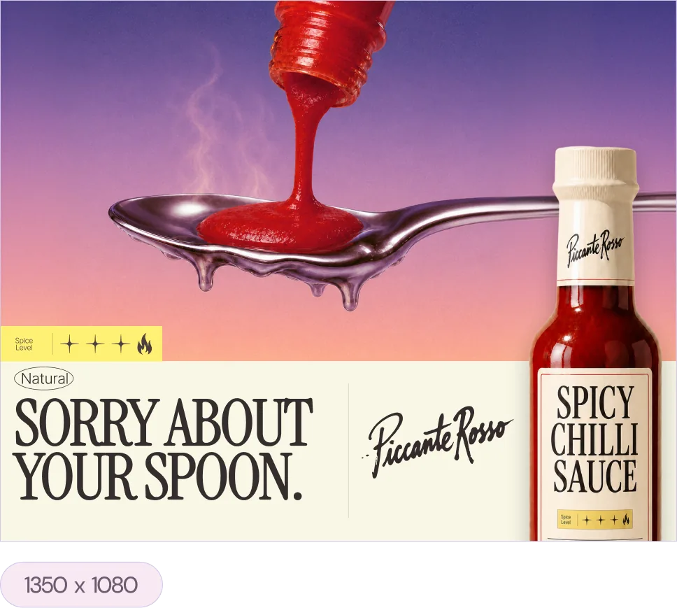The same ad resized to 1350 x 1080